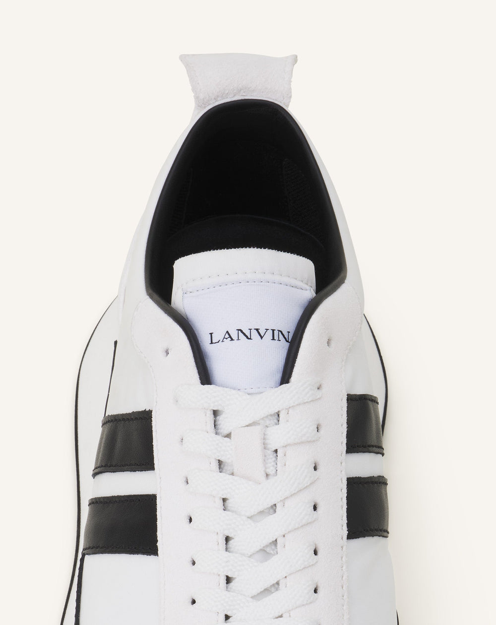 White Bumpr Nylon Sneakers | Lanvin Women