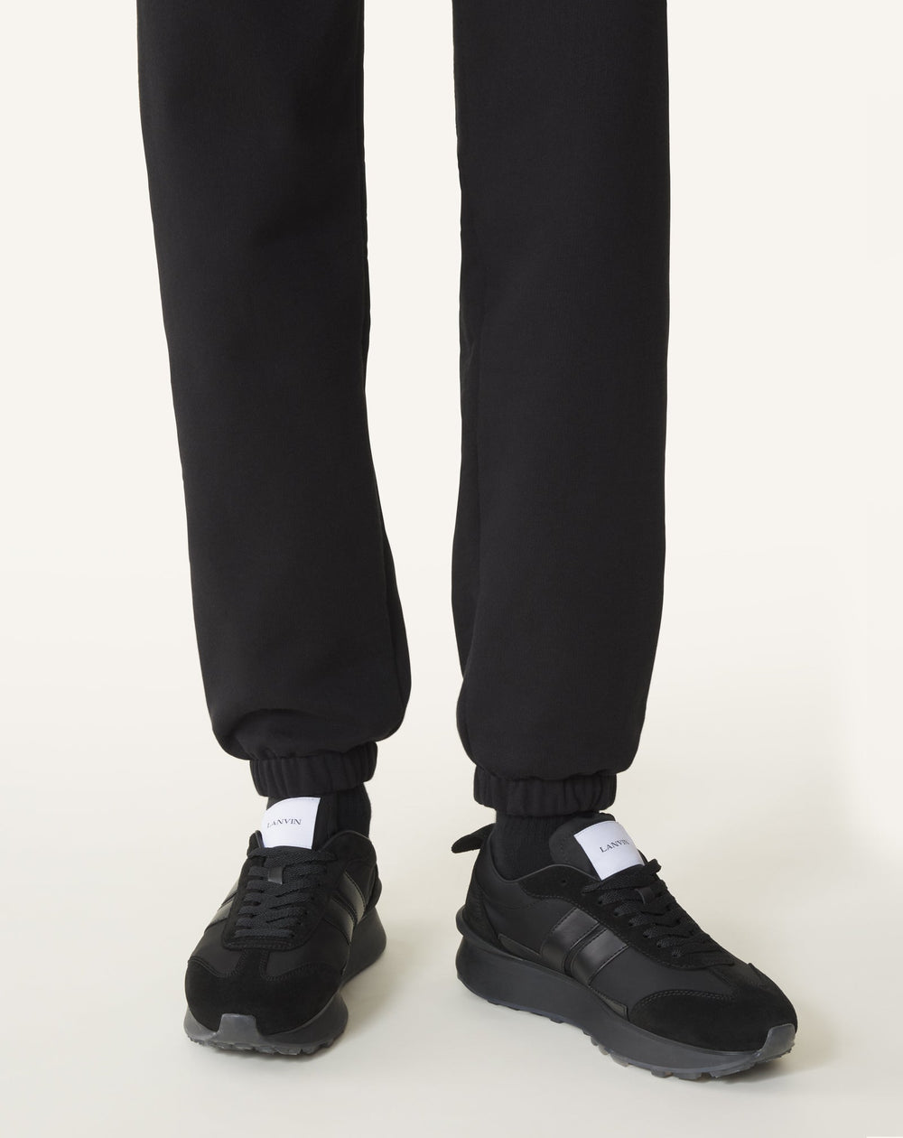 Black Bumpr Nylon Sneakers | Lanvin Women