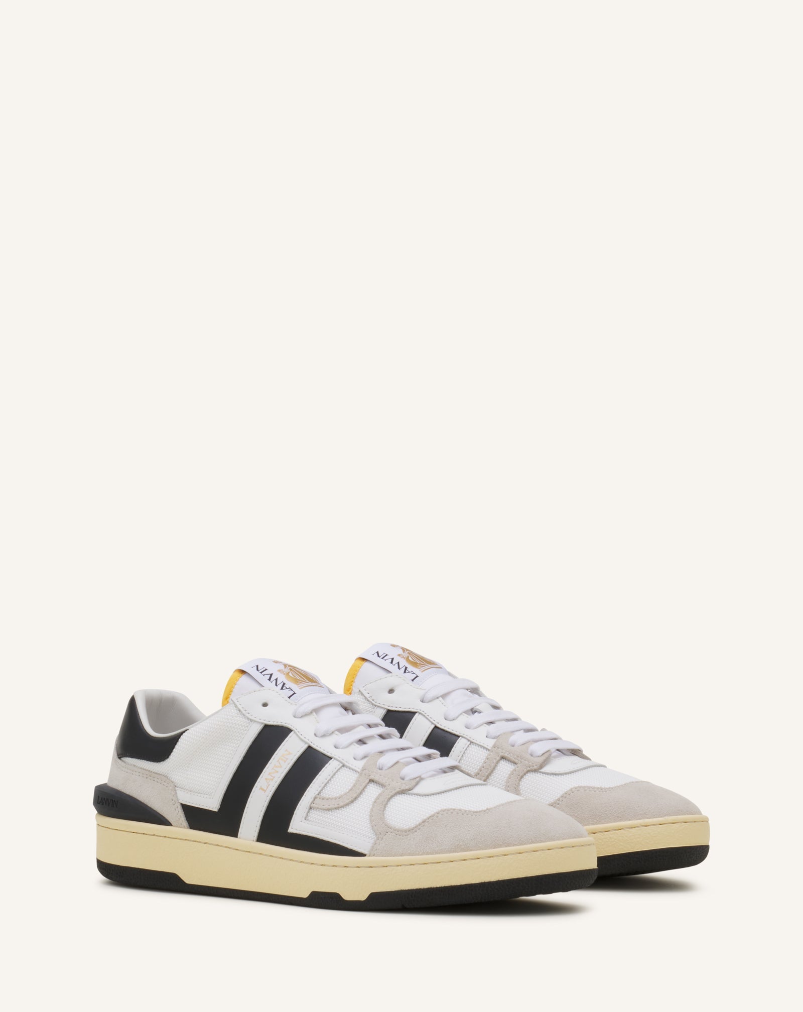 White Clay Mesh Sneakers | Lanvin Women