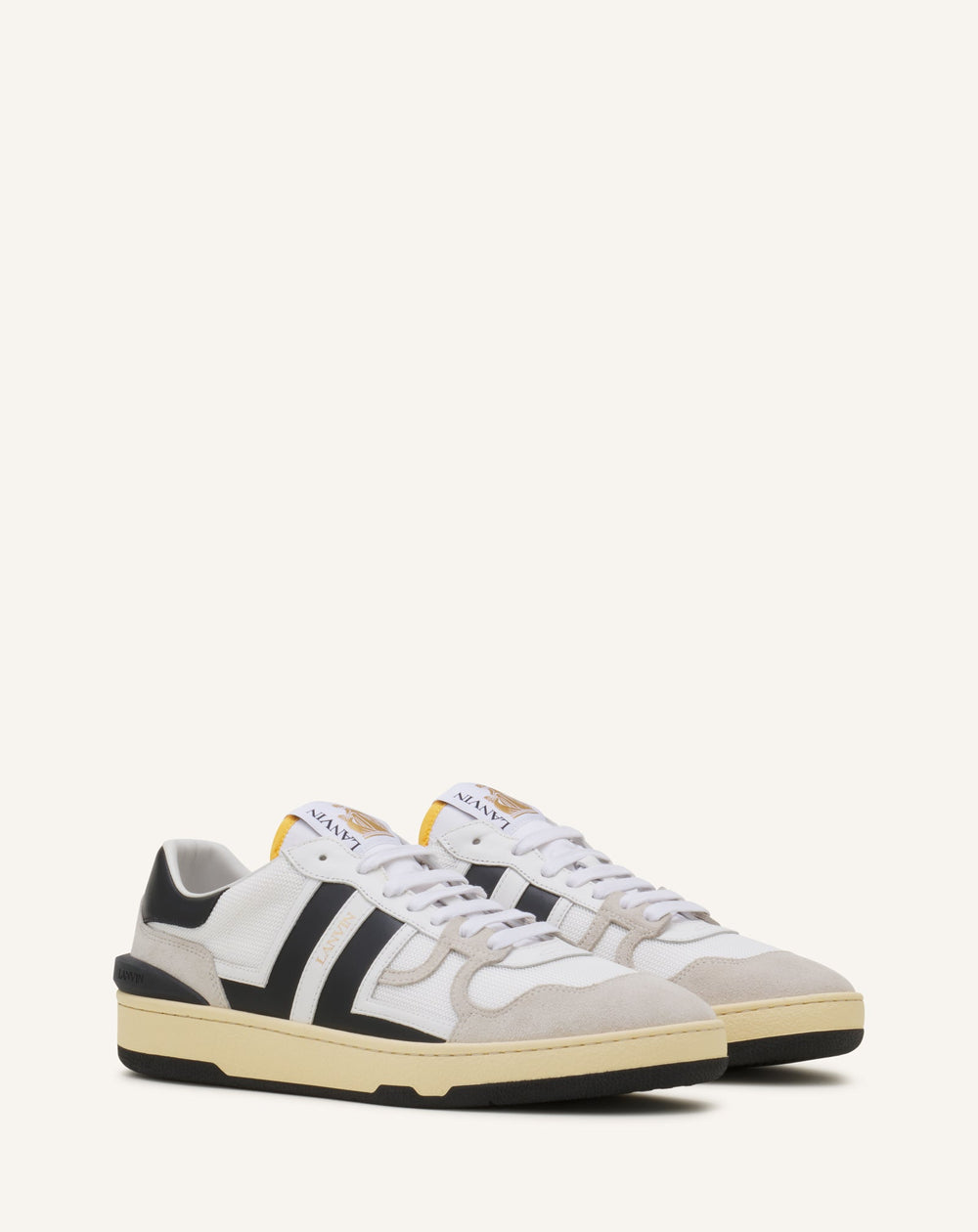 White Clay Mesh Sneakers | Lanvin Women