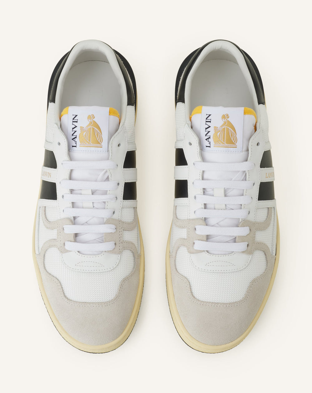 White Clay Mesh Sneakers | Lanvin Women