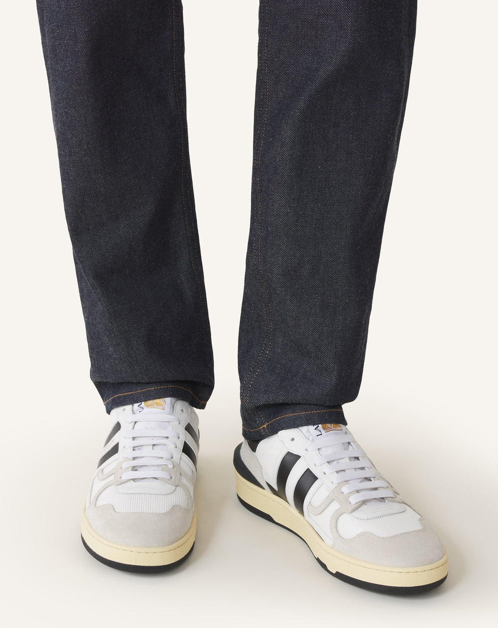 White Clay Mesh Sneakers | Lanvin Women