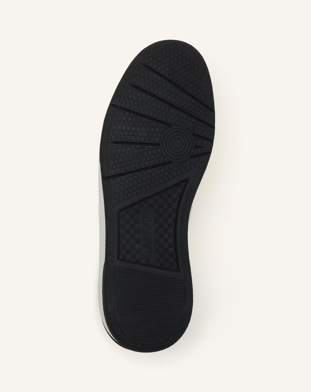 Sneakers Clay En Cuir Perforé Et Suède Black | Lanvin Women
