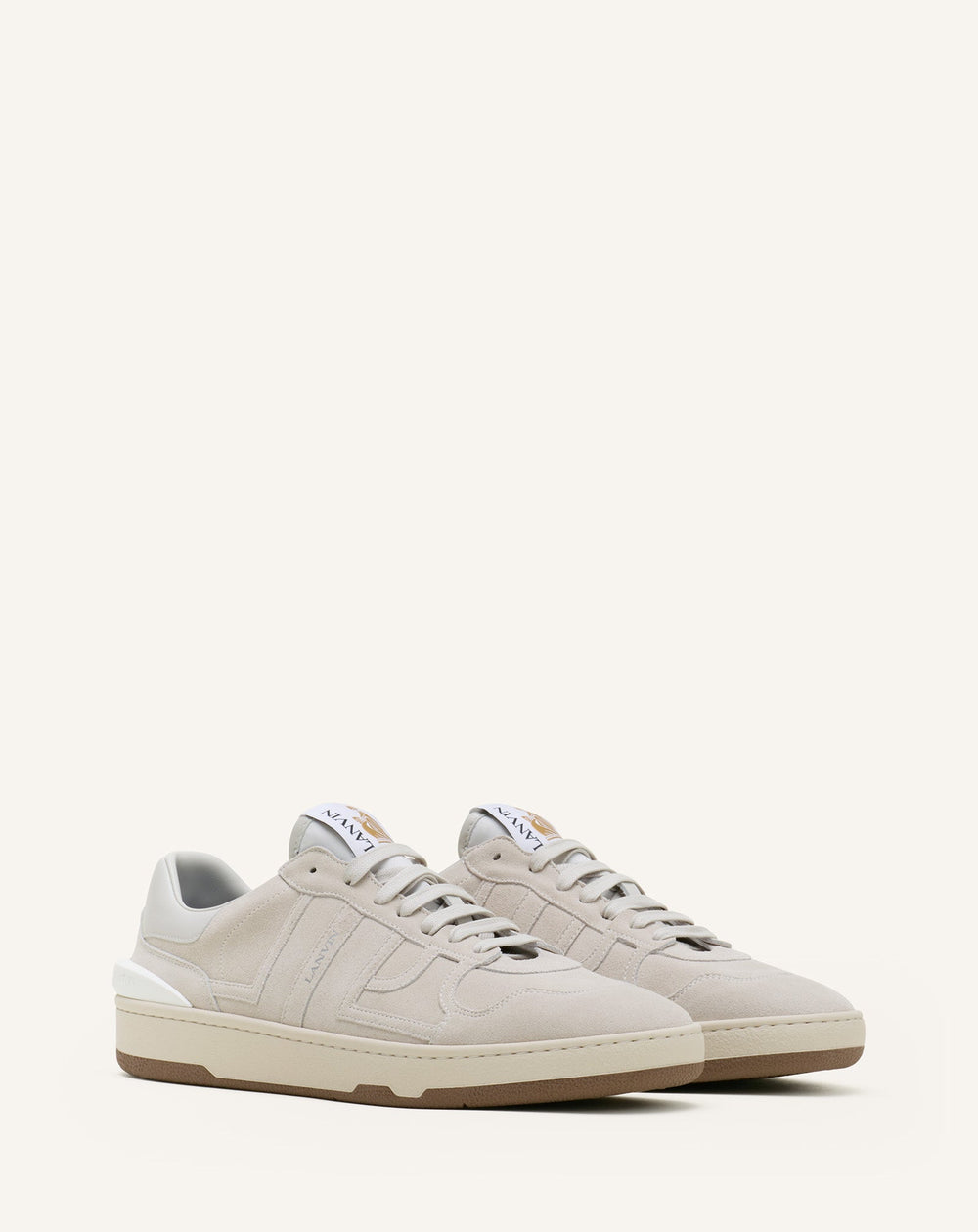 White Clay Mesh Sneakers | Lanvin Women