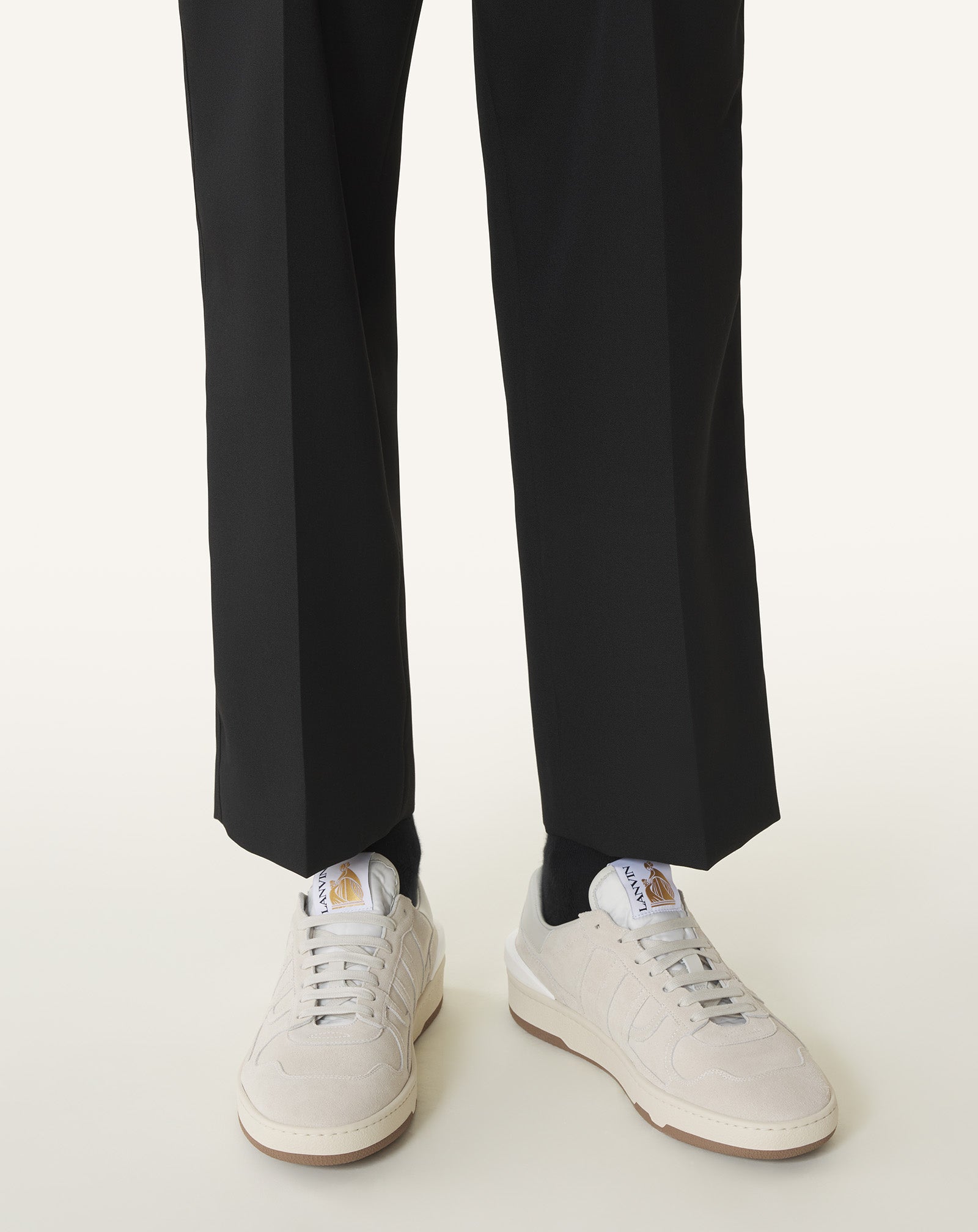 White Clay Mesh Sneakers | Lanvin Women