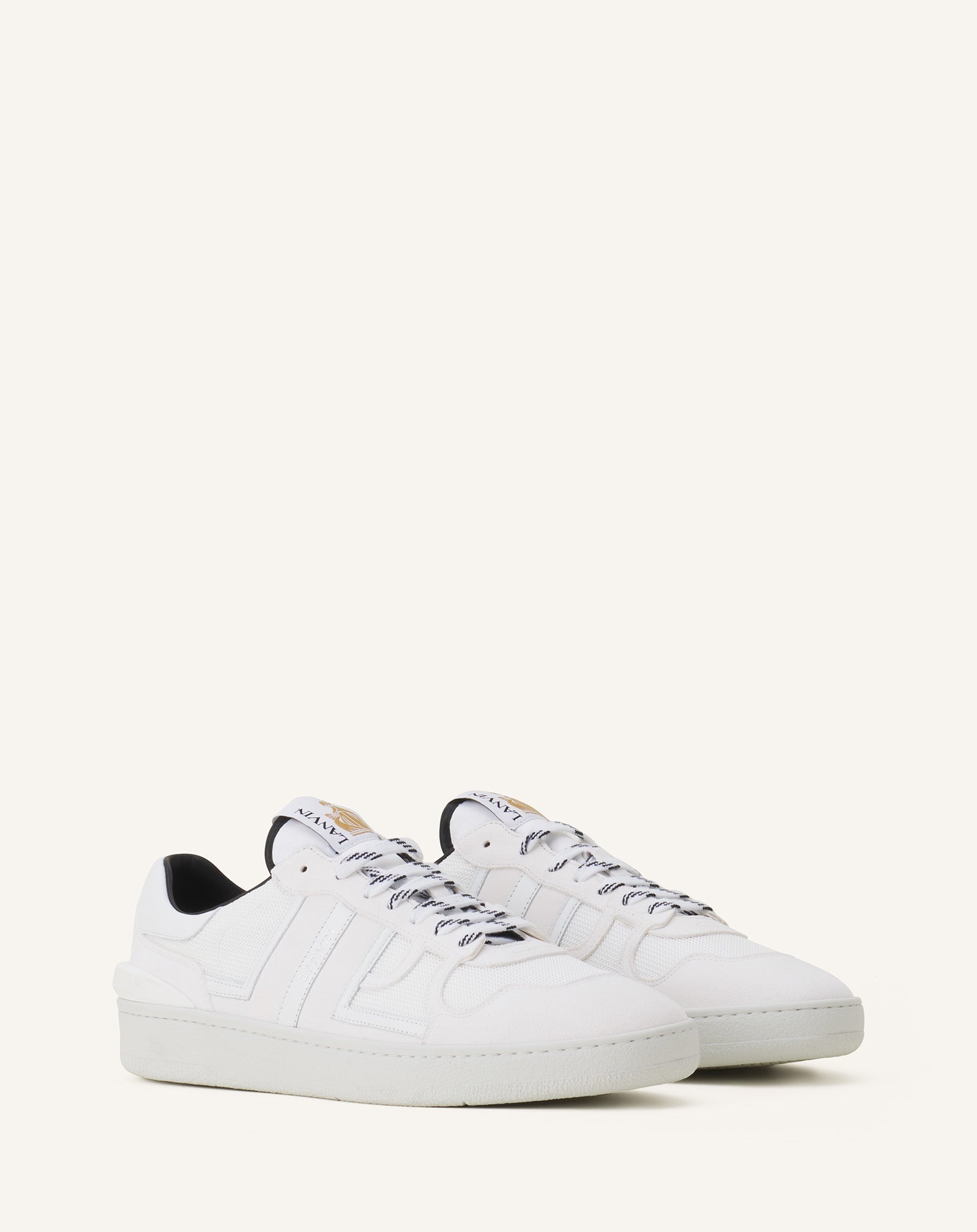 White Clay Mesh Sneakers | Lanvin Women