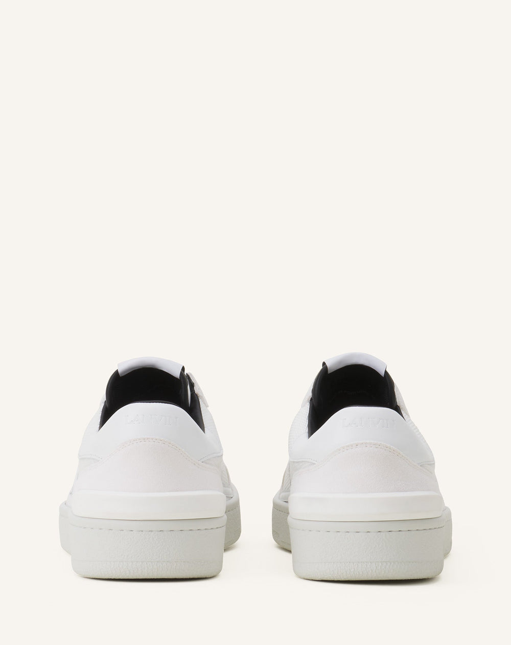 White Clay Mesh Sneakers | Lanvin Women
