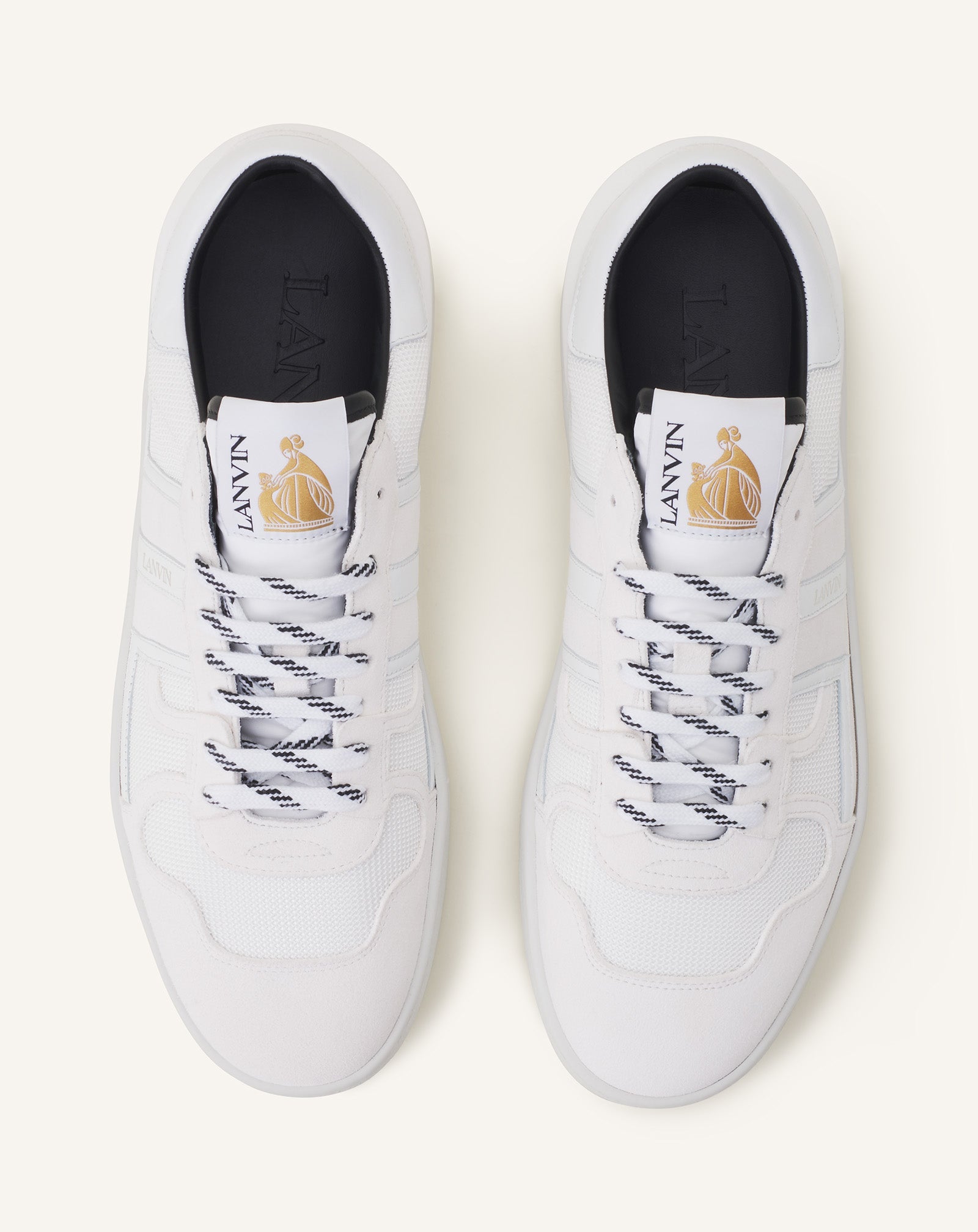 White Clay Mesh Sneakers | Lanvin Women