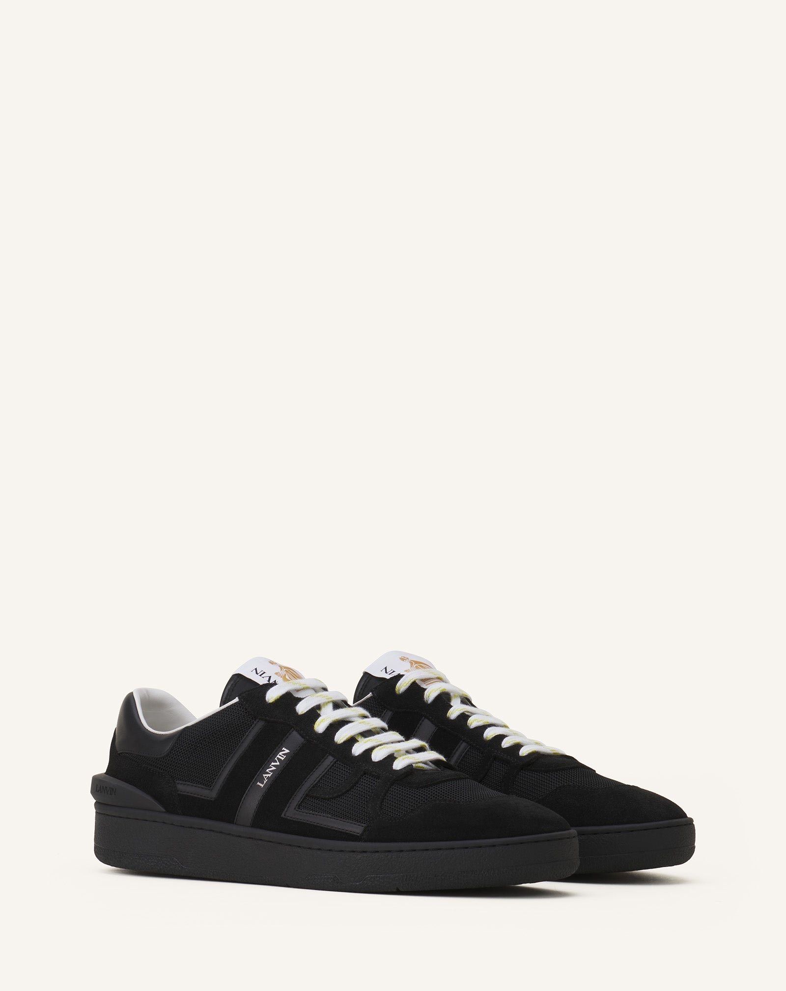 Black Clay Mesh Sneakers | Lanvin Women