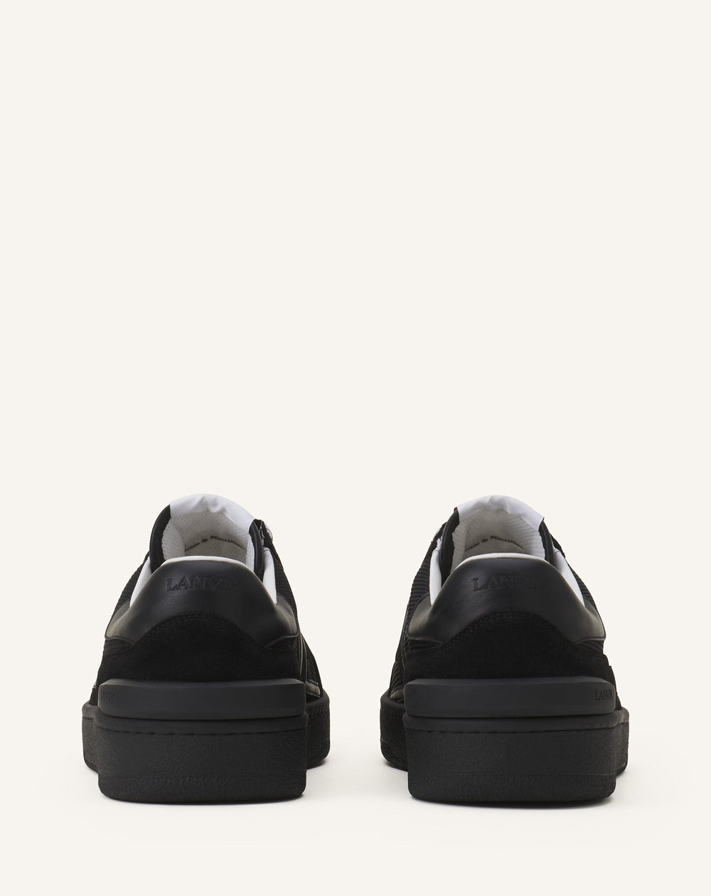 Black Clay Mesh Sneakers | Lanvin Women