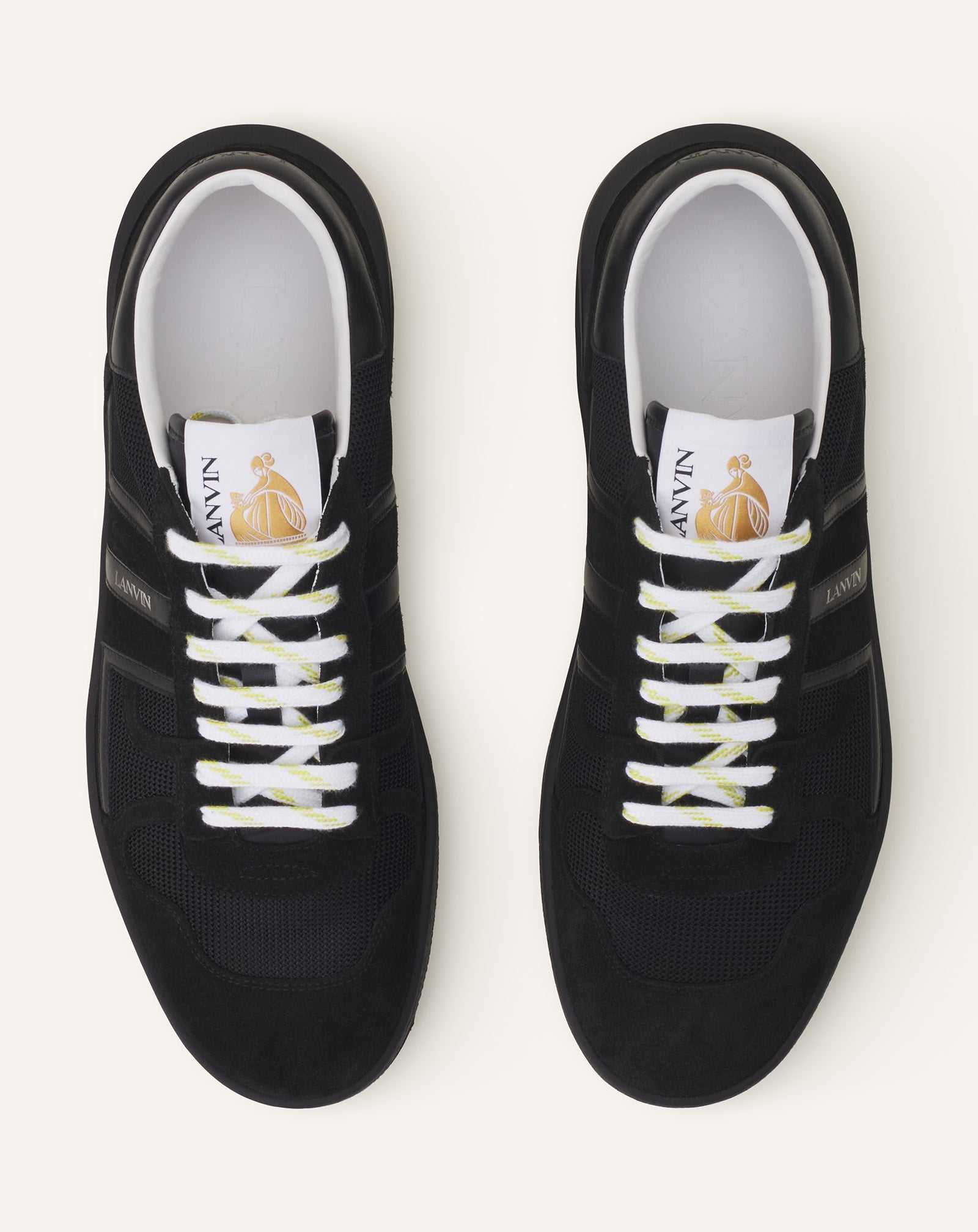 Black Clay Mesh Sneakers | Lanvin Women