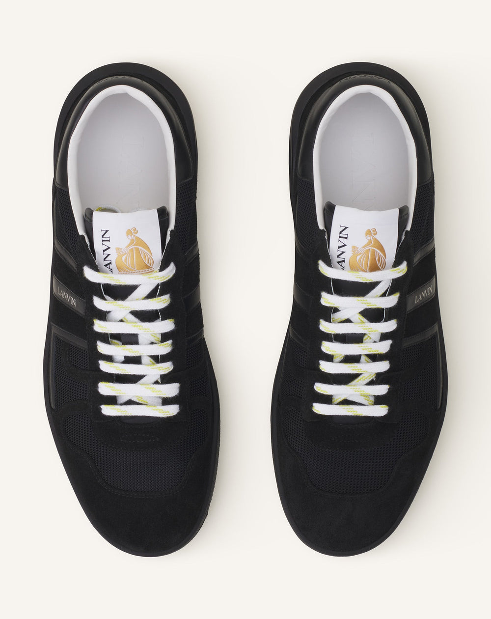 Black Clay Mesh Sneakers | Lanvin Women