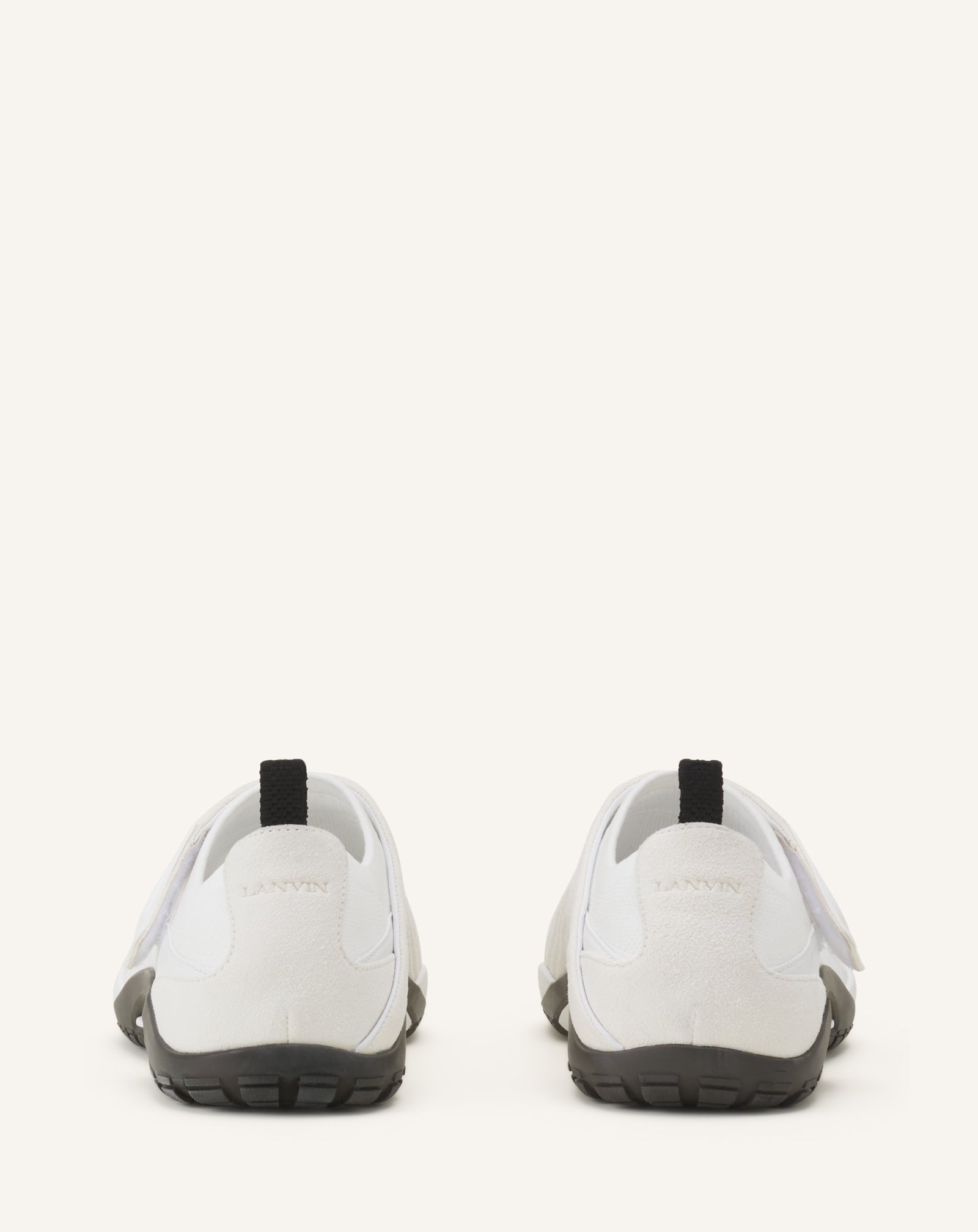 Sneaker Lnv1 En Suede Tricote White | Lanvin Women