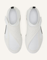Sneaker Lnv1 En Suede Tricote White | Lanvin Women