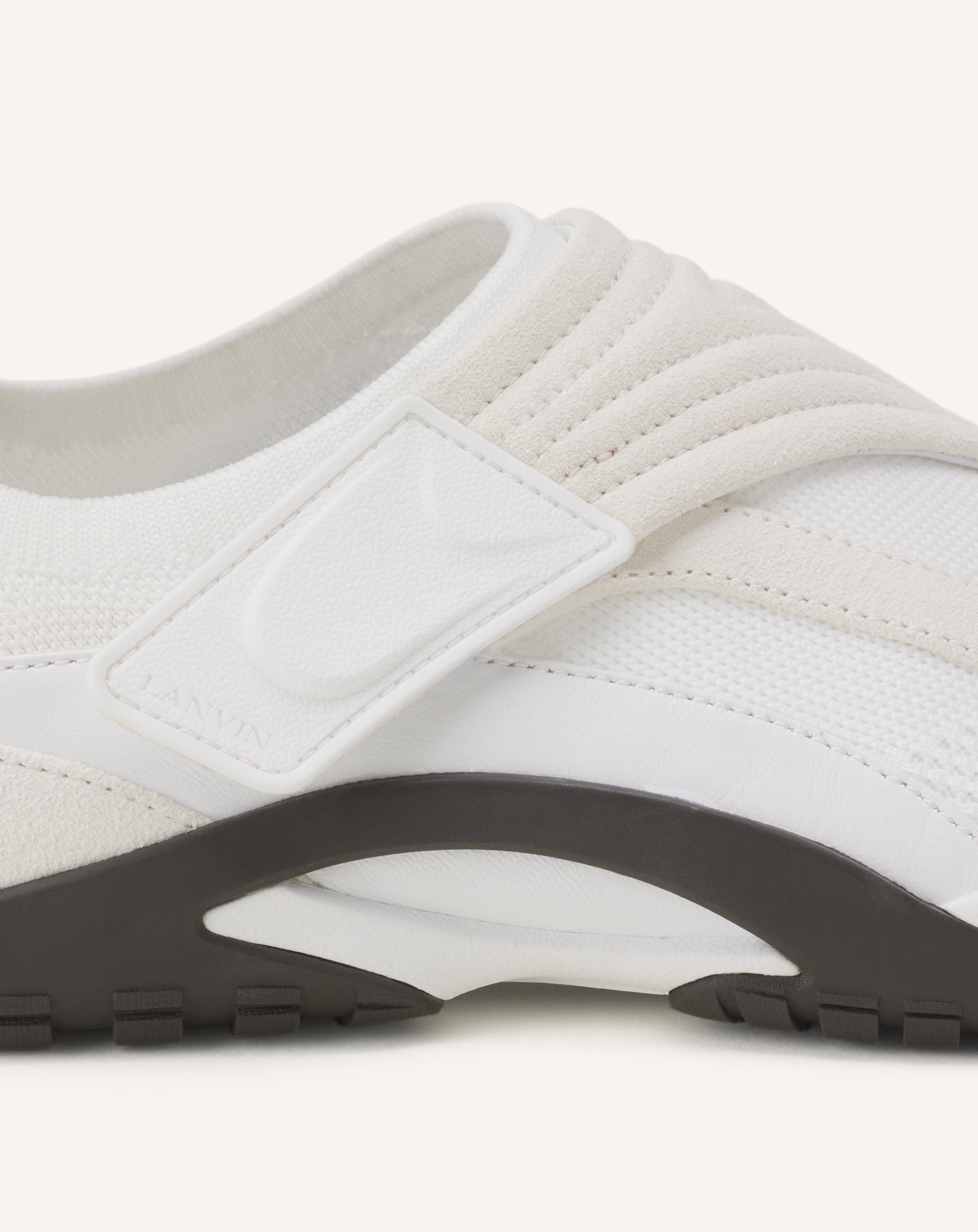 Sneaker Lnv1 En Suede Tricote White | Lanvin Women