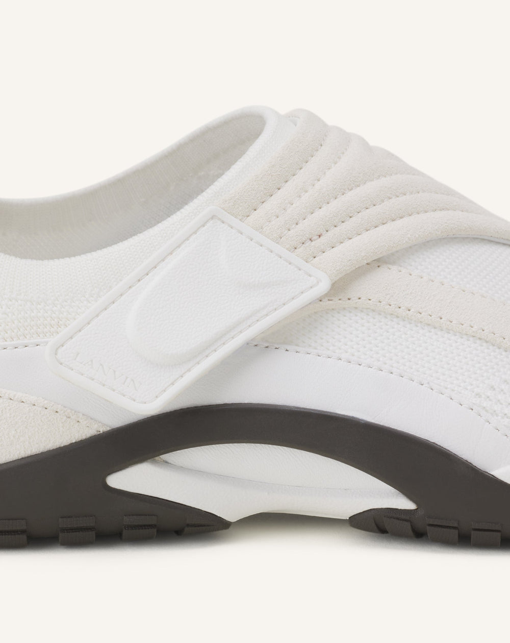 Sneaker Lnv1 En Suede Tricote White | Lanvin Women