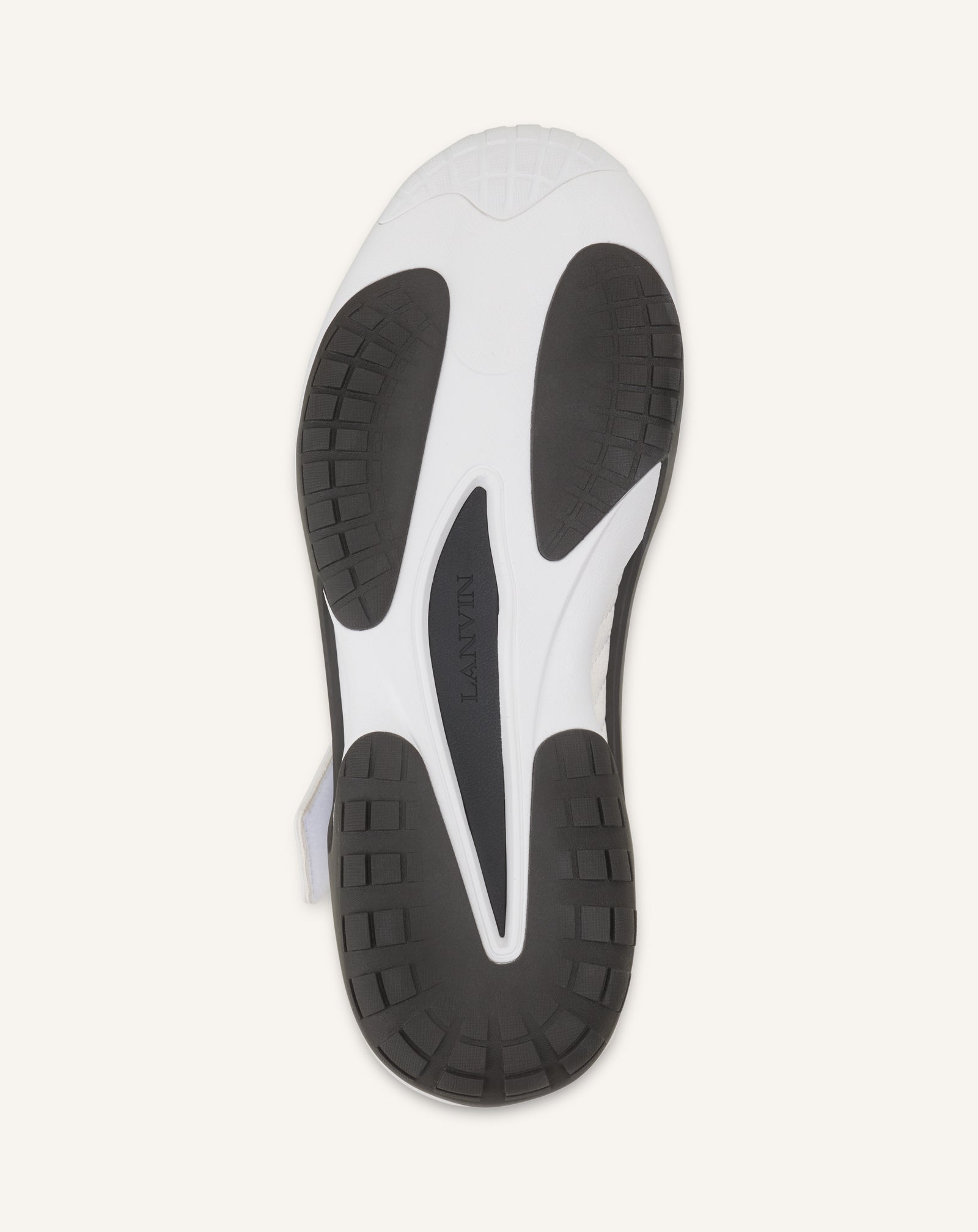 Sneaker Lnv1 En Suede Tricote White | Lanvin Women
