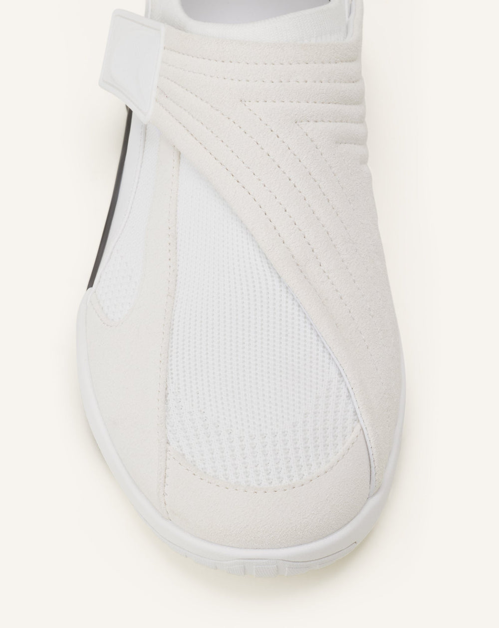 Sneaker Lnv1 En Suede Tricote White | Lanvin Women