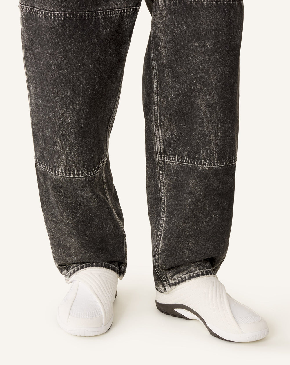 Sneaker Lnv1 En Suede Tricote White | Lanvin Women