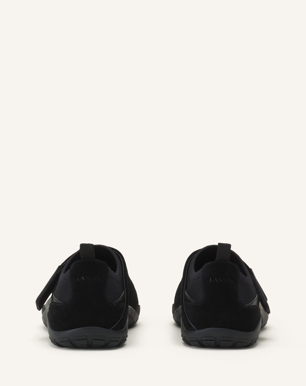 Sneaker Lnv1 En Suede Tricote Black | Lanvin Women