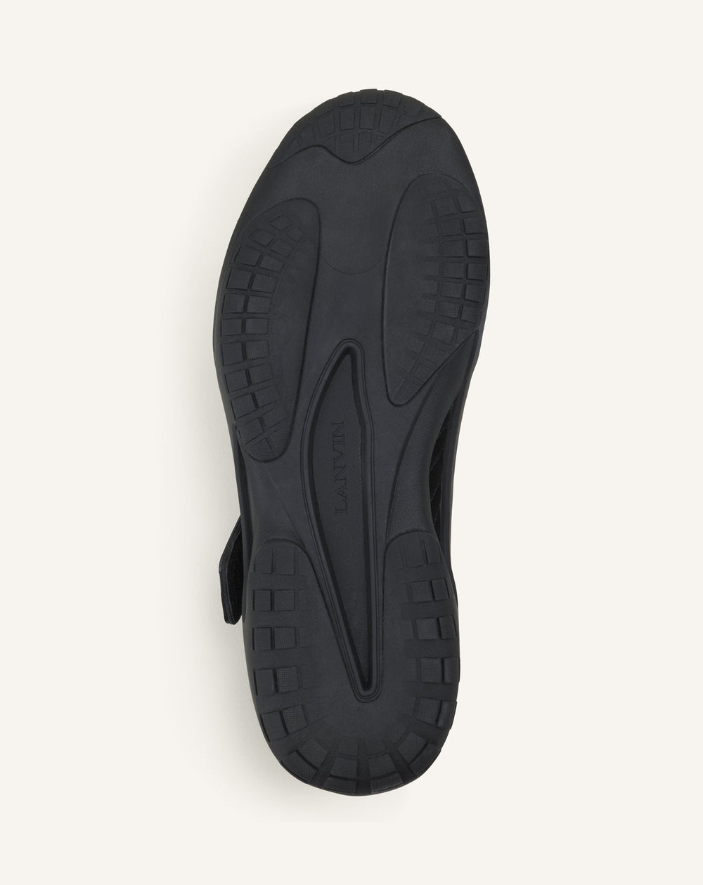 Sneaker Lnv1 En Suede Tricote Black | Lanvin Women