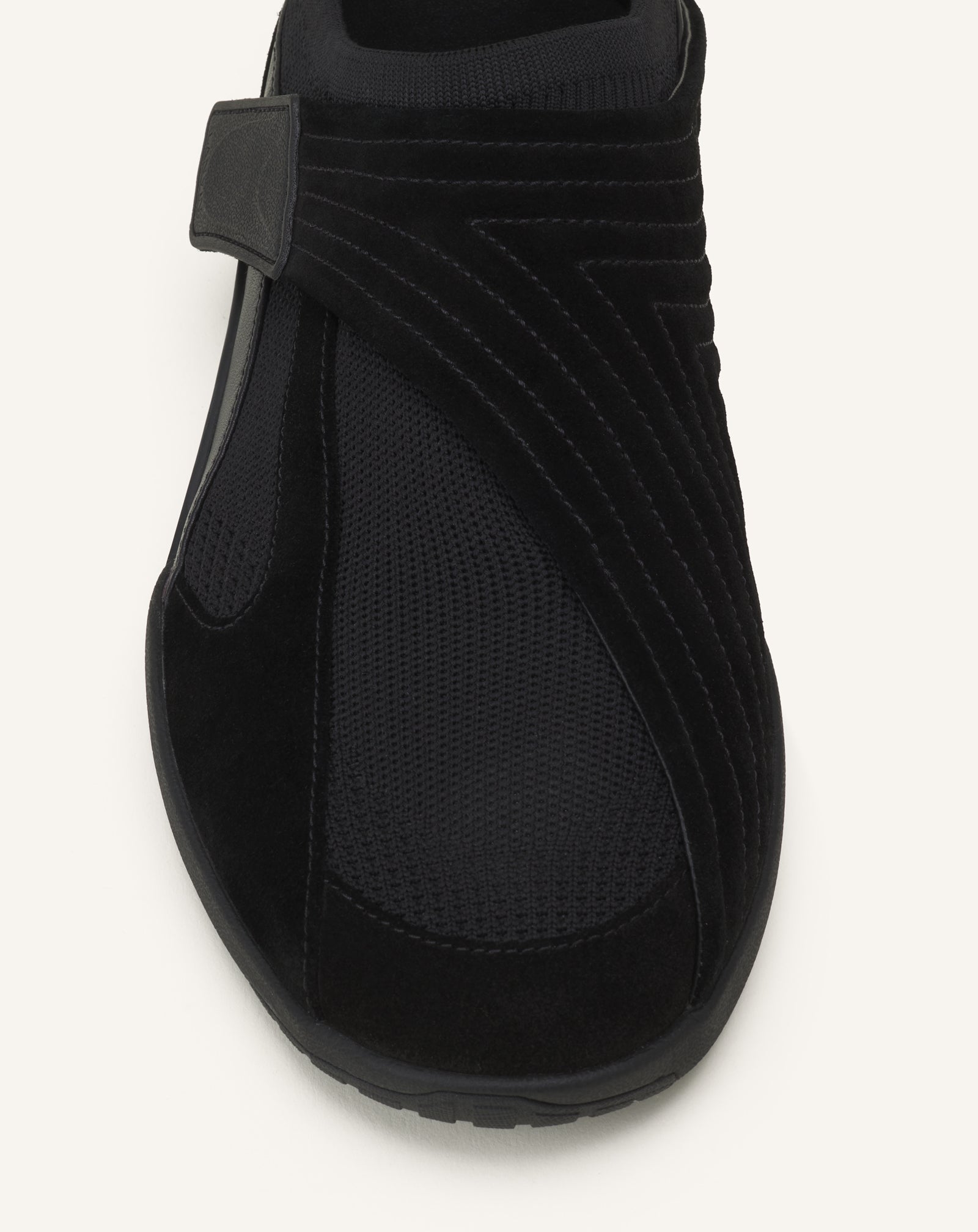 Sneaker Lnv1 En Suede Tricote Black | Lanvin Women