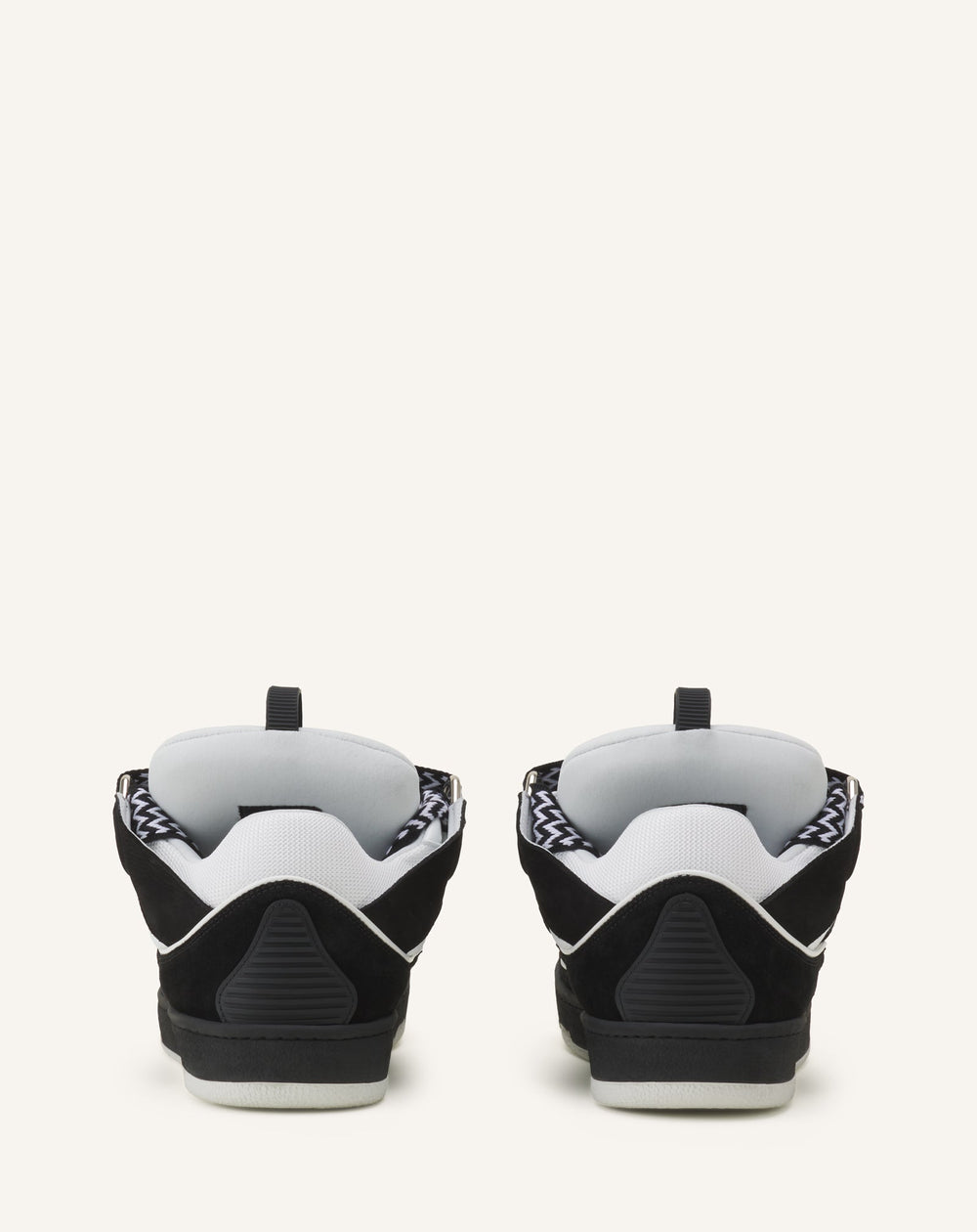 Grey Curb Leather Sneakers | Lanvin Women