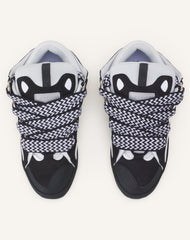 Grey Curb Leather Sneakers | Lanvin Women