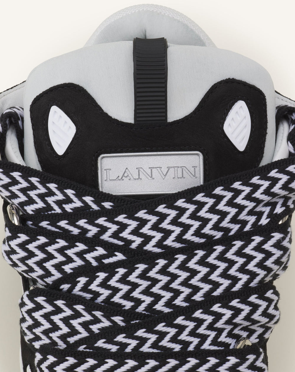 Grey Curb Leather Sneakers | Lanvin Women