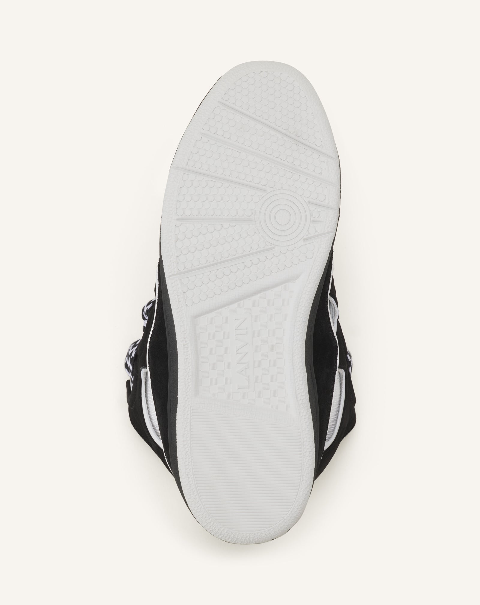 Grey Curb Leather Sneakers | Lanvin Women