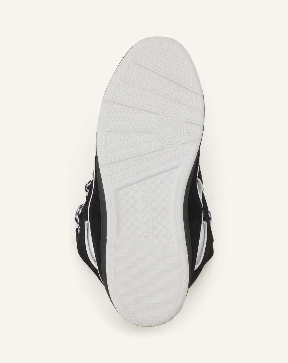 Grey Curb Leather Sneakers | Lanvin Women