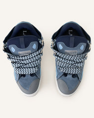Grey Curb Leather Sneakers | Lanvin Women
