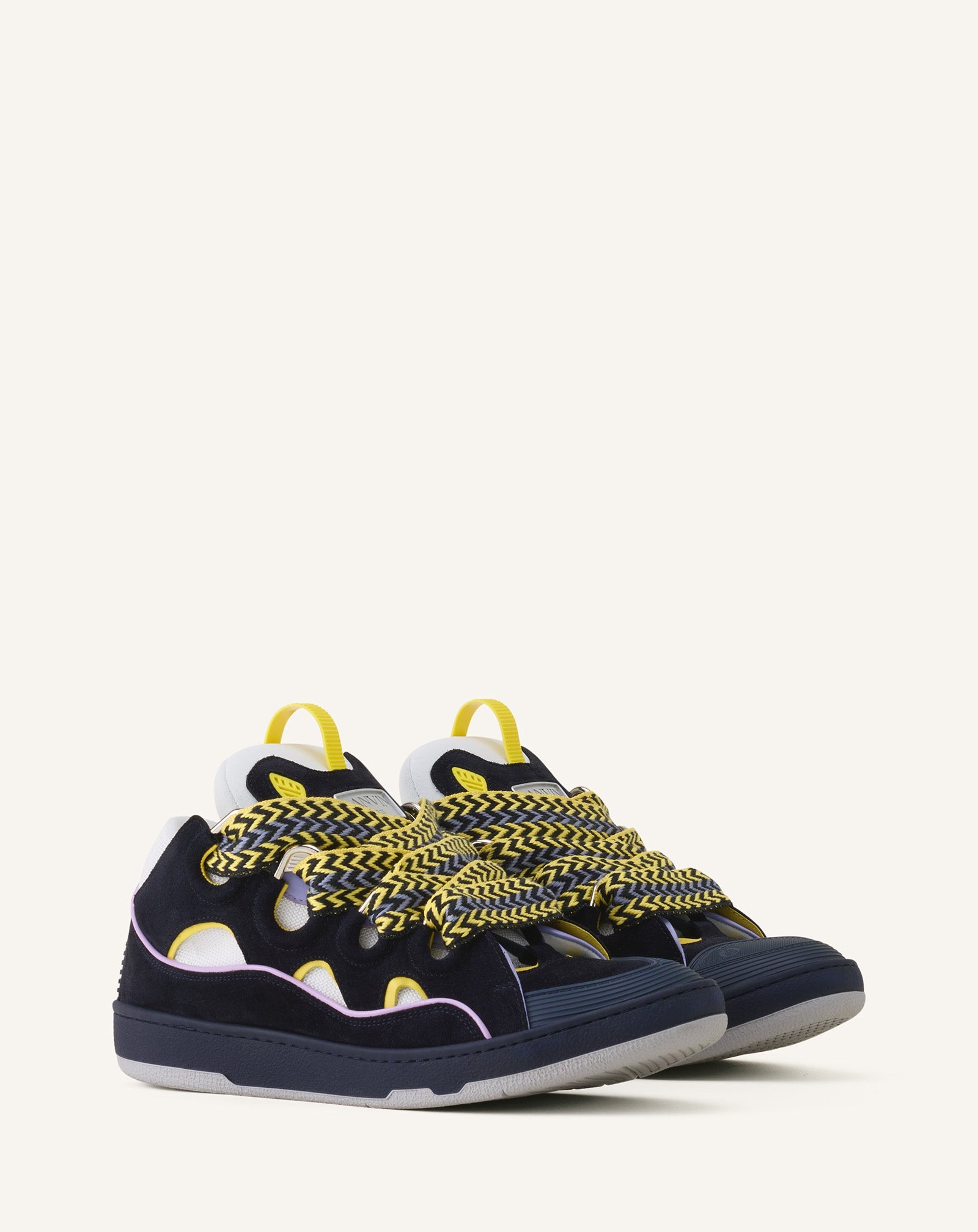 Blue Curb Leather Sneakers | Lanvin Women