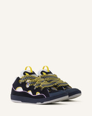 Blue Curb Leather Sneakers | Lanvin Women