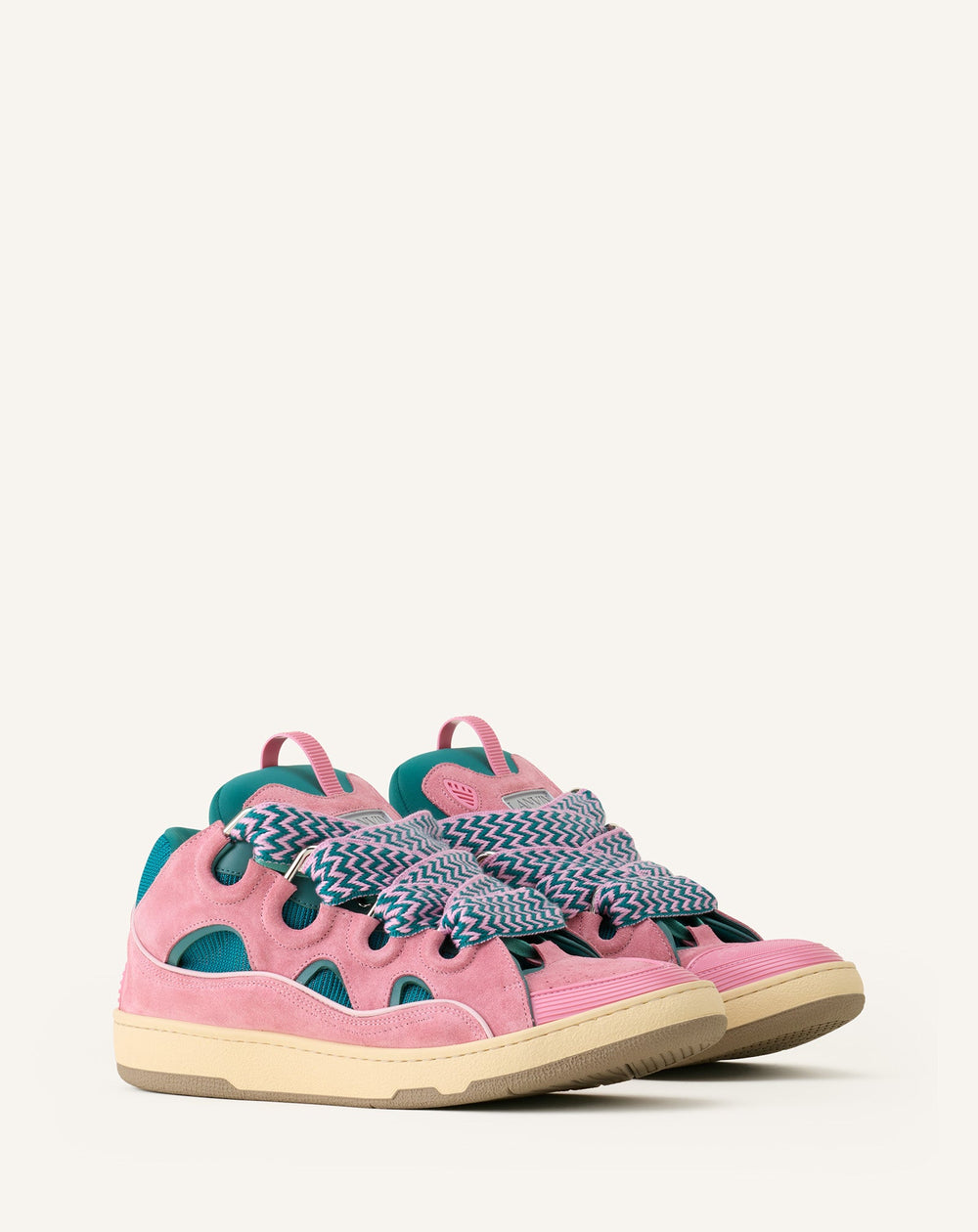 Green Curb Leather Sneakers | Lanvin Women