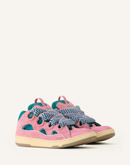 Green Curb Leather Sneakers | Lanvin Women