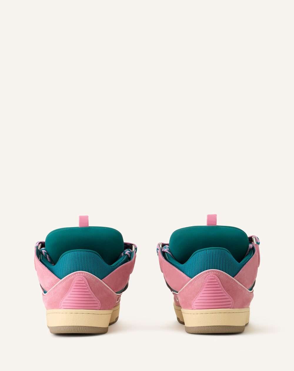 Green Curb Leather Sneakers | Lanvin Women