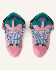 Green Curb Leather Sneakers | Lanvin Women