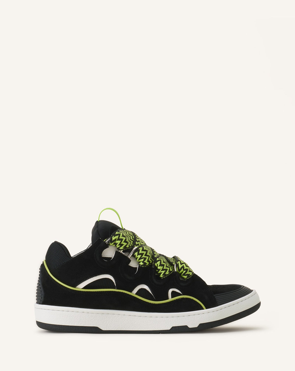 Green Curb Leather Sneakers | Lanvin Women