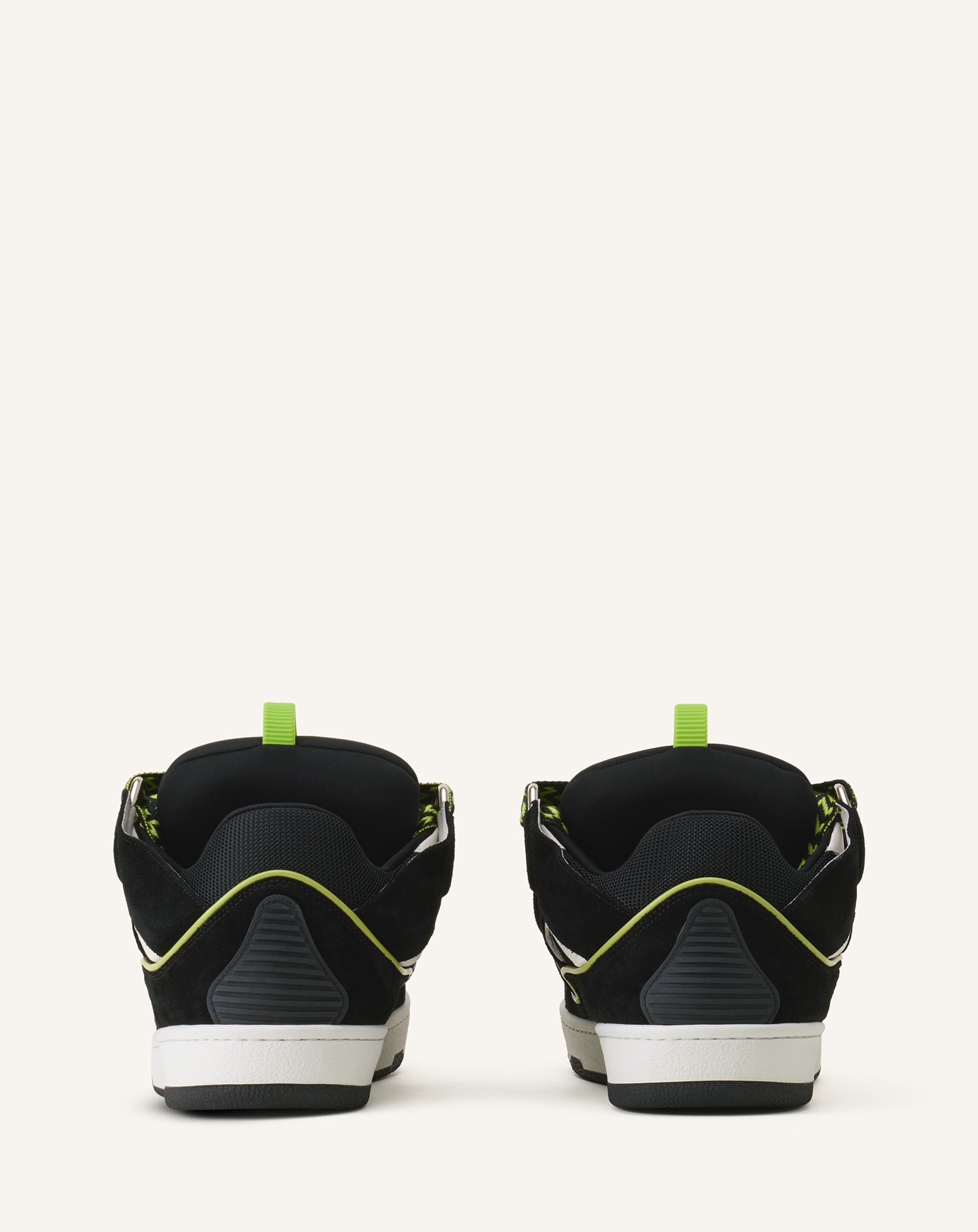 Green Curb Leather Sneakers | Lanvin Women