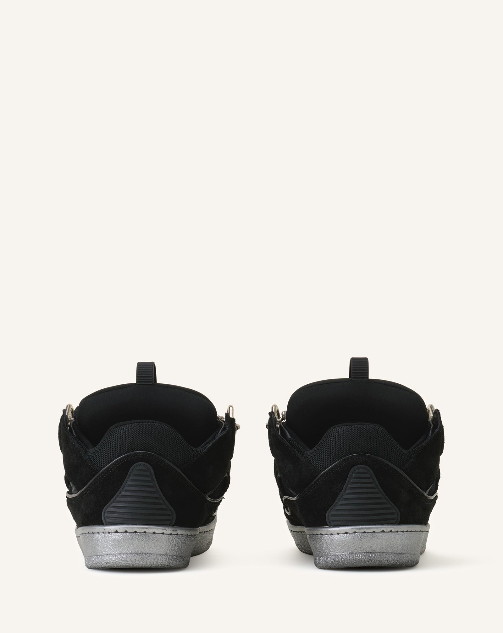 Curb Sneakers Id Chaîne En Suède Black | Lanvin Women