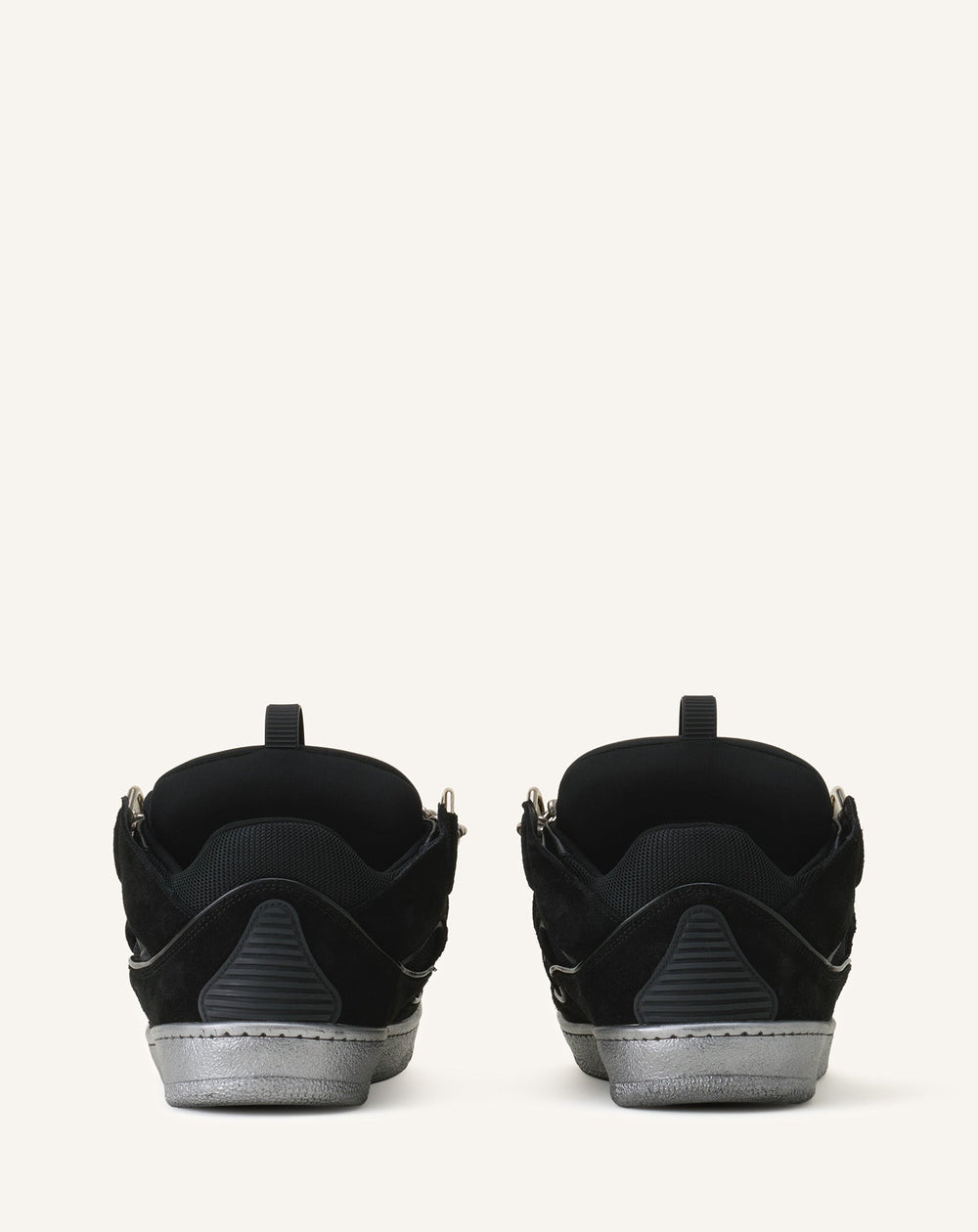 Curb Sneakers Id Chaîne En Suède Black | Lanvin Women