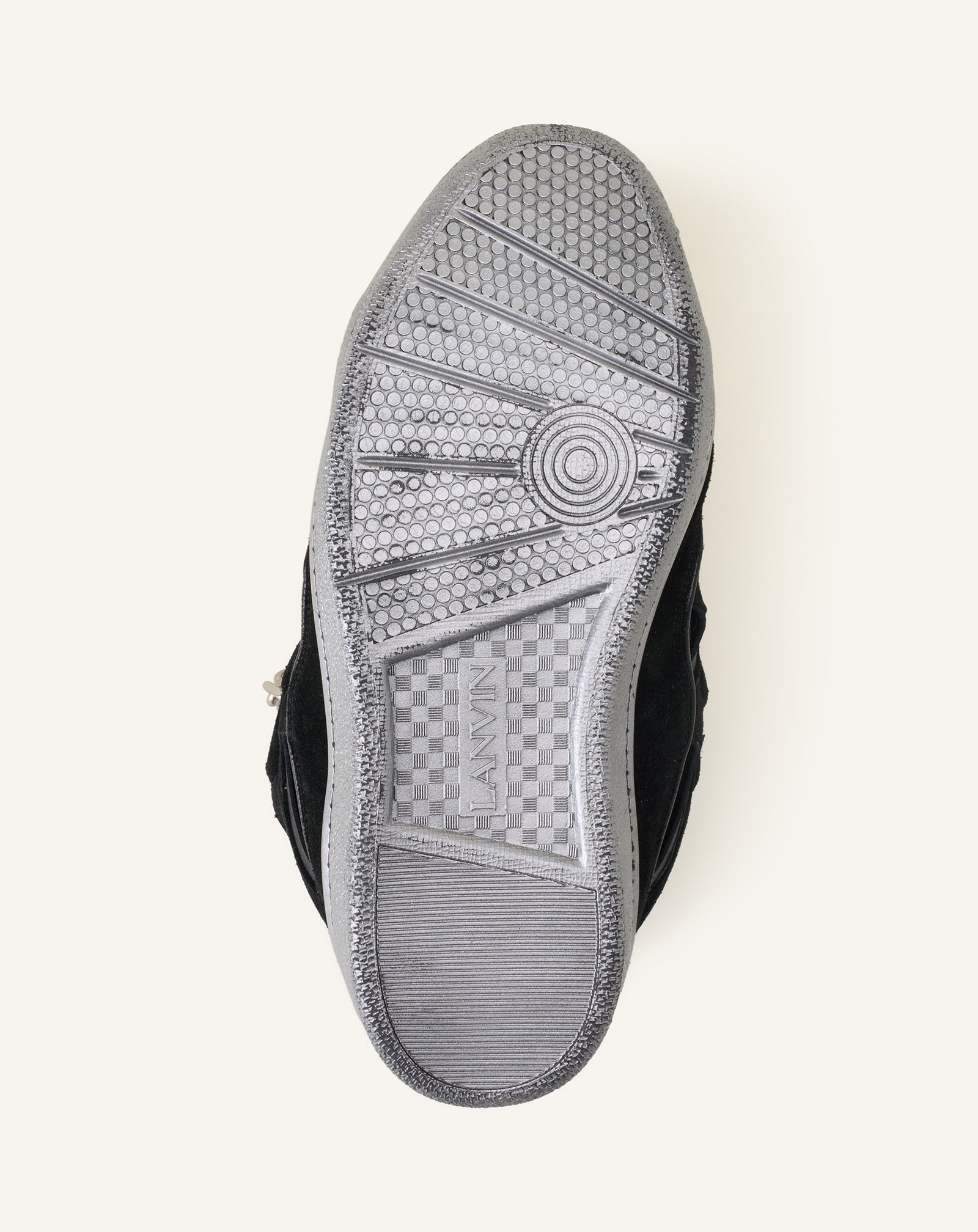 Curb Sneakers Id Chaîne En Suède Black | Lanvin Women
