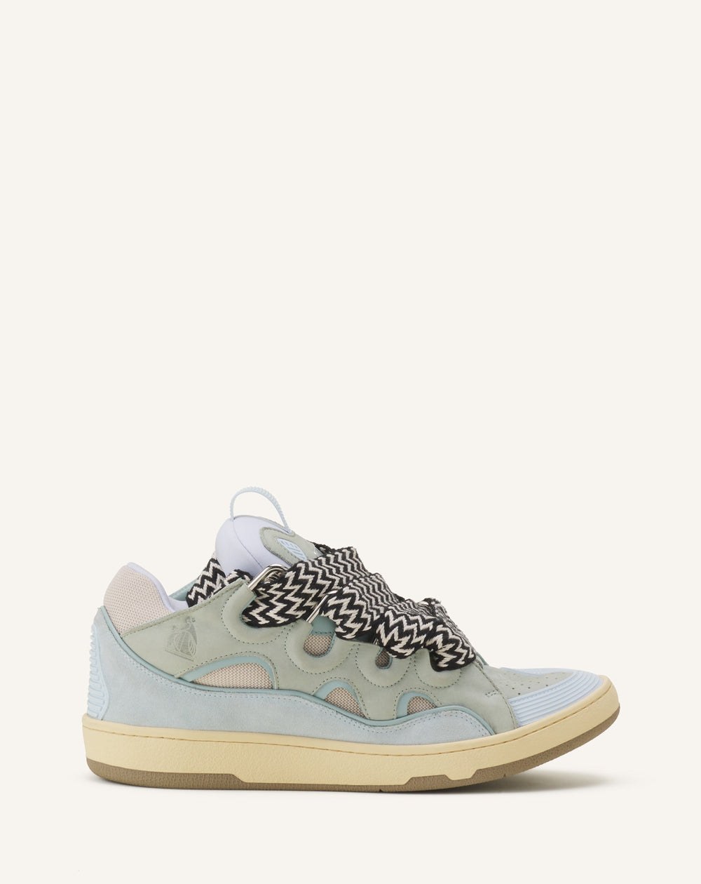Blue Leather Curb Sneakers | Lanvin Women
