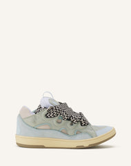 Blue Leather Curb Sneakers | Lanvin Women