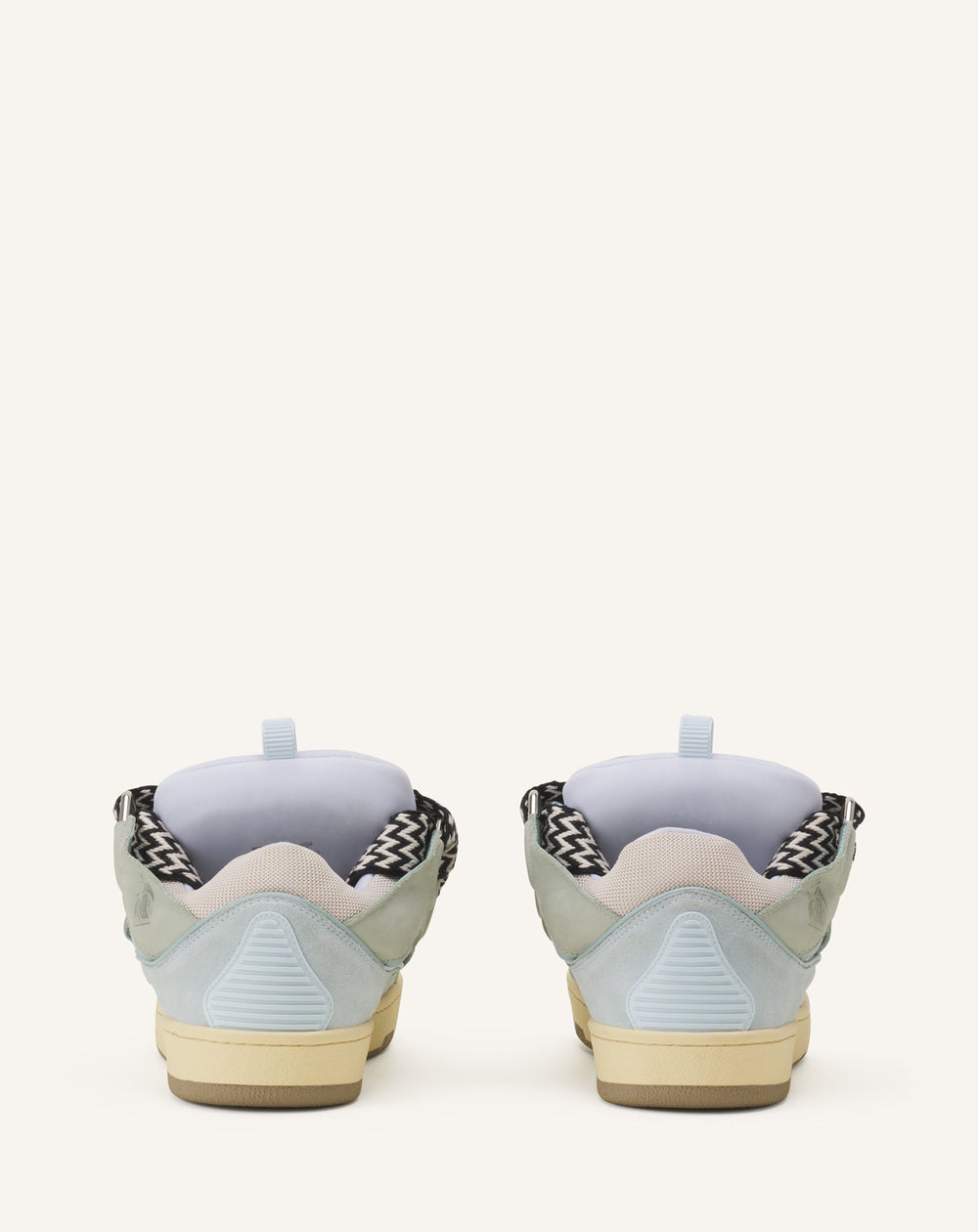 Blue Leather Curb Sneakers | Lanvin Women