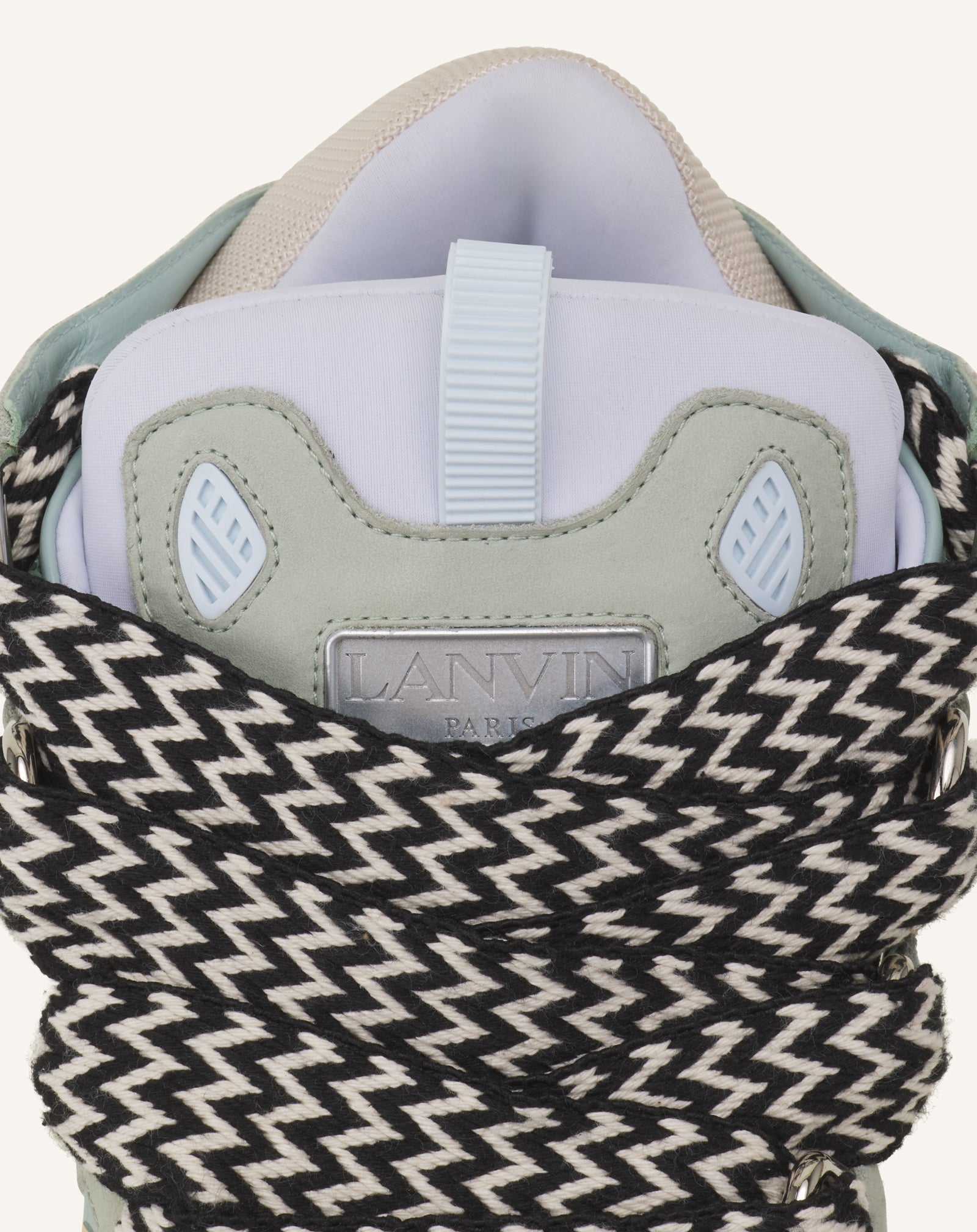 Blue Leather Curb Sneakers | Lanvin Women
