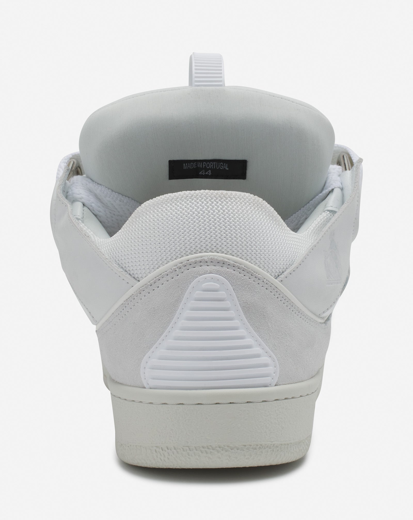 White Leather Curb Sneakers | Lanvin Women