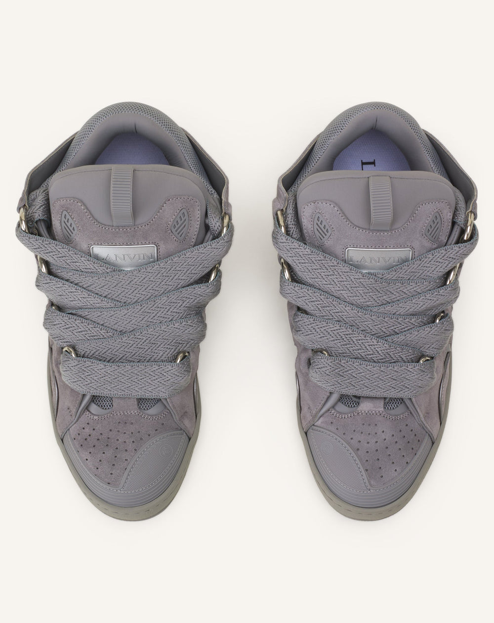 Sneakers Curbs En Suede Monocolor Grey | Lanvin Women
