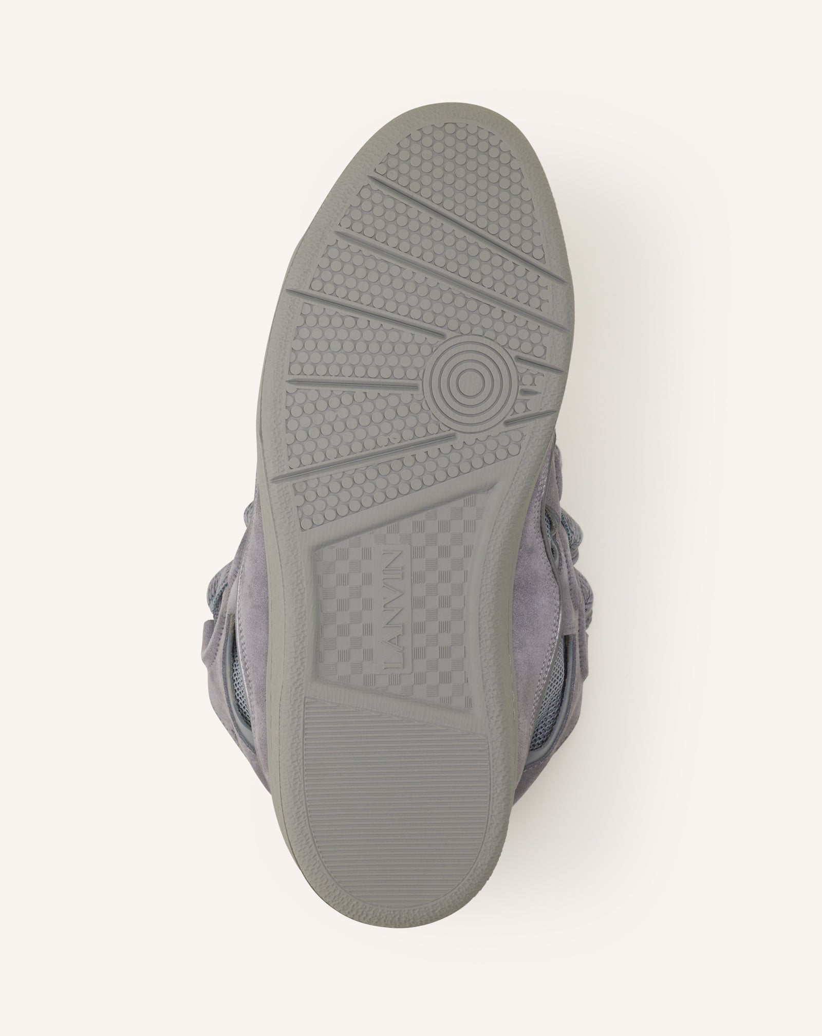 Sneakers Curbs En Suede Monocolor Grey | Lanvin Women